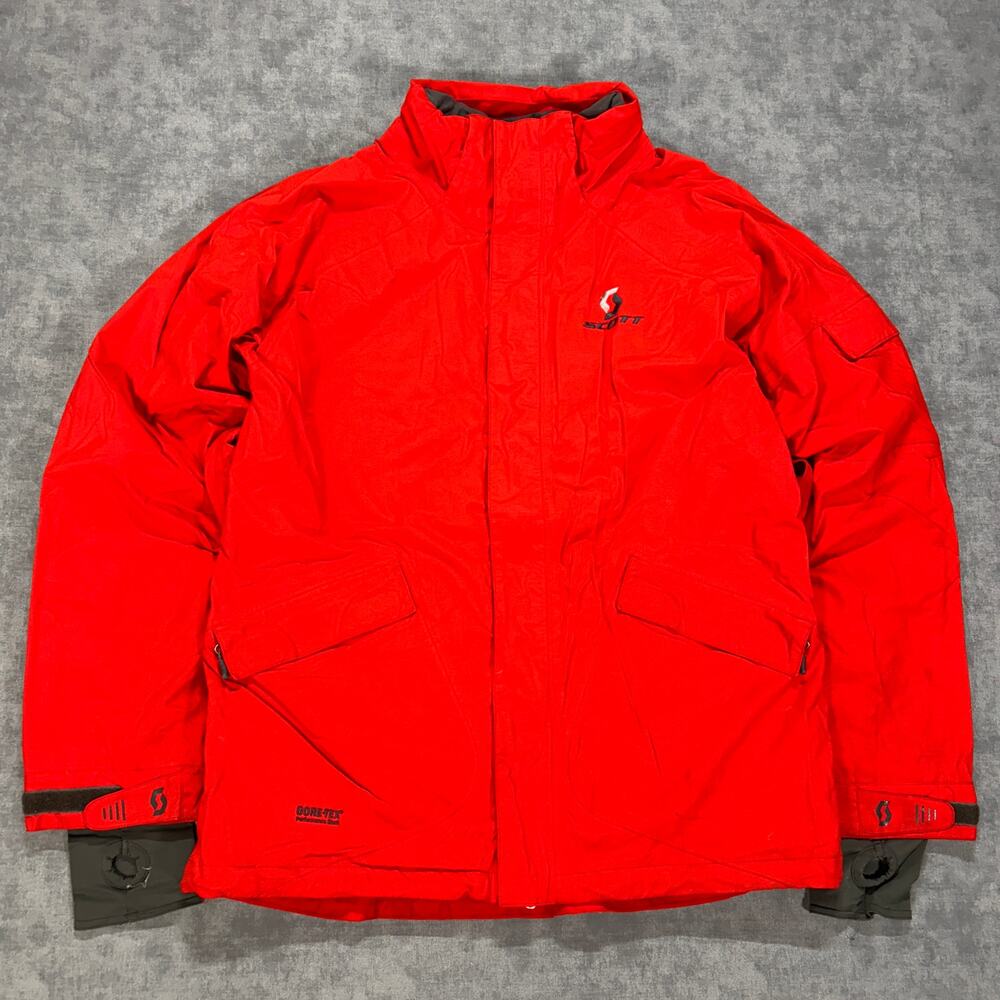 Scott Spectre Gore-Tex Insulated Ski Jacket Mens L Red Waterproof Snowboard